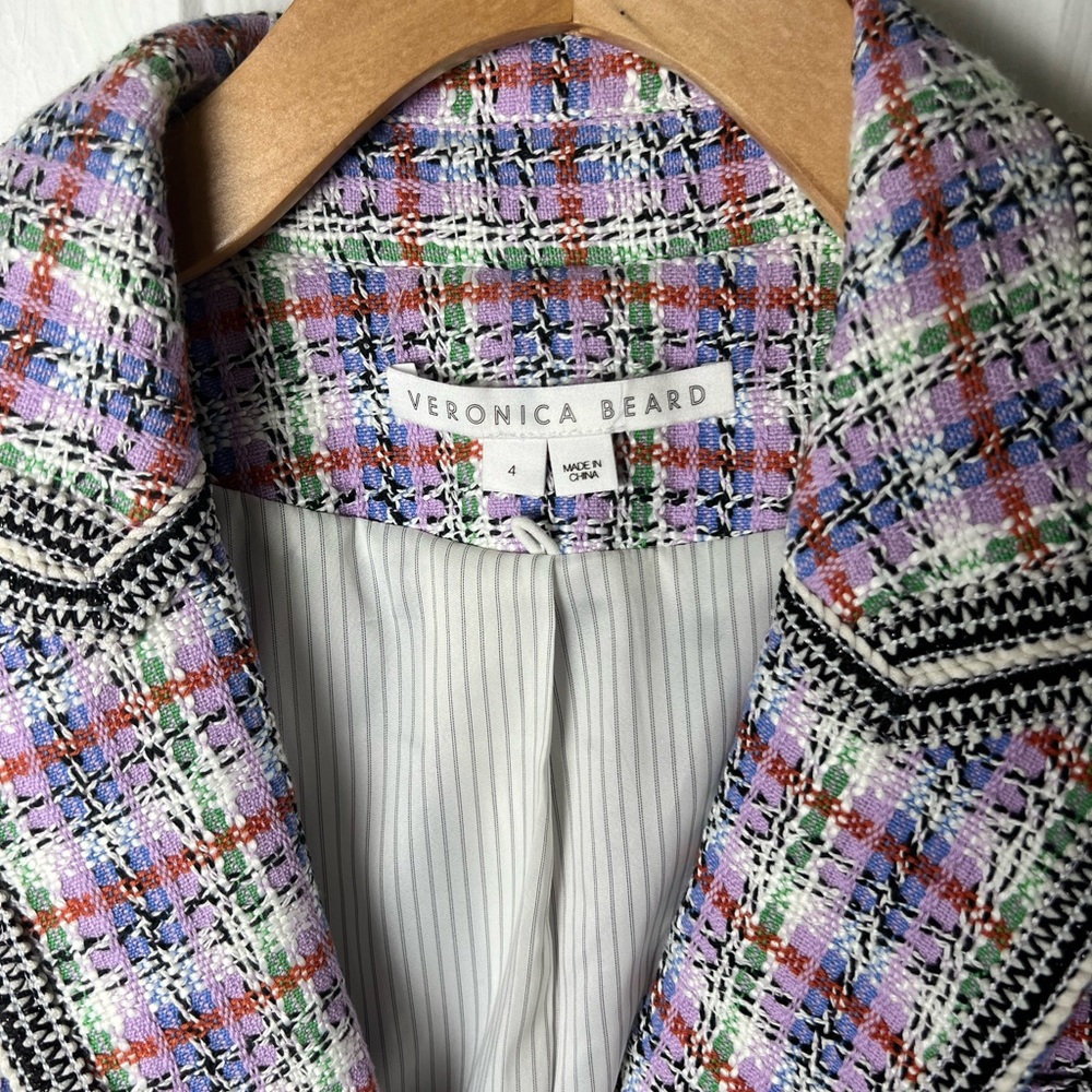 Veronica Beard Tweed Etney Dickey Jacket 4 - Picture 12 of 13